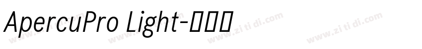 ApercuPro Light字体转换